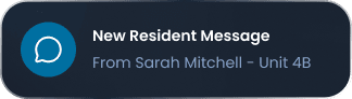 New Resident Message