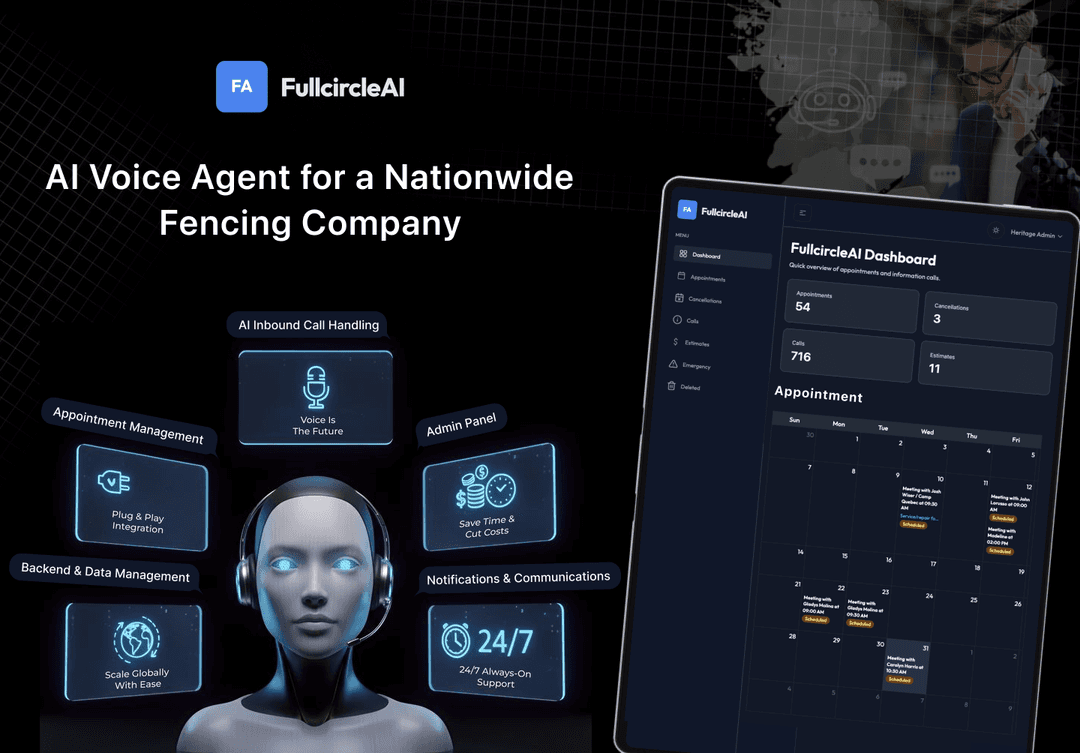 AI Voice Agent for a Nationwide Fencing Company