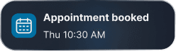 Appointment booked
