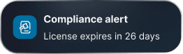 Compliance alert