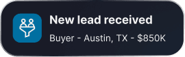 New lead received